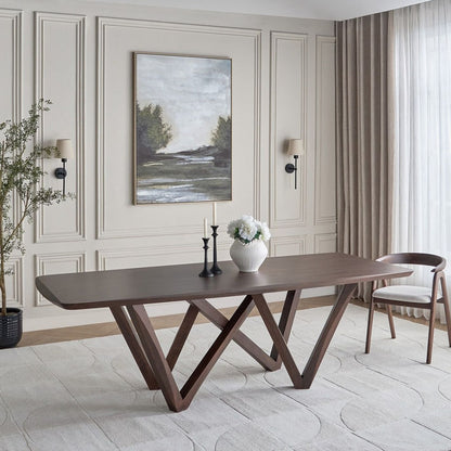 Edmonton 8-Seater Wooden Top Dining Table