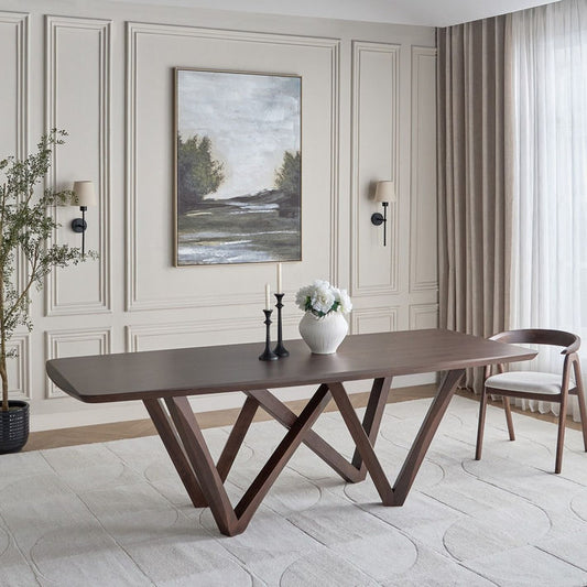 Edmonton 8-Seater Wooden Top Dining Table