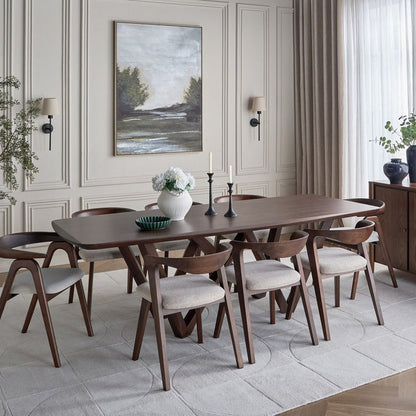 Edmonton 8-Seater Wooden Top Dining Table