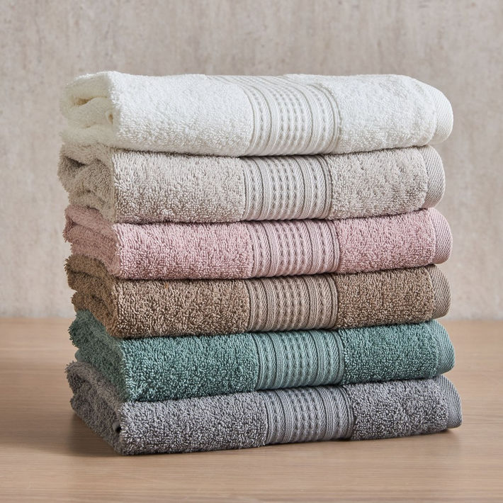 Felix 6-Piece Cotton Hand Towel Set - 50x70 cm