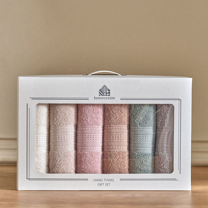 Felix 6-Piece Cotton Hand Towel Set - 50x70 cm