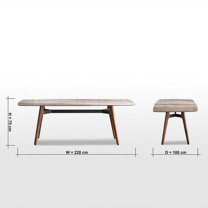 Mesa 8-Seater Ceramic Top Dining Table
