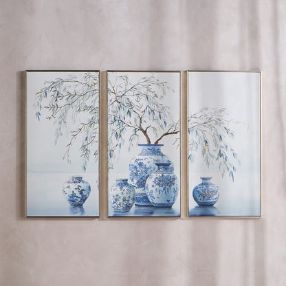 Luxe Orientale Tahani 3-Piece Canvas Wall Art Set - 158x103 cm