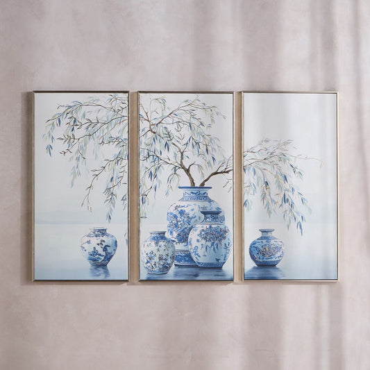 Luxe Orientale Tahani 3-Piece Canvas Wall Art Set - 158x103 cm