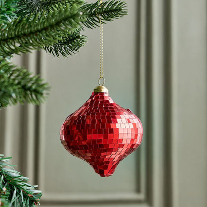 Glass Hanging Ornament - 8.5x10 cm