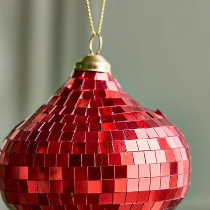Glass Hanging Ornament - 8.5x10 cm