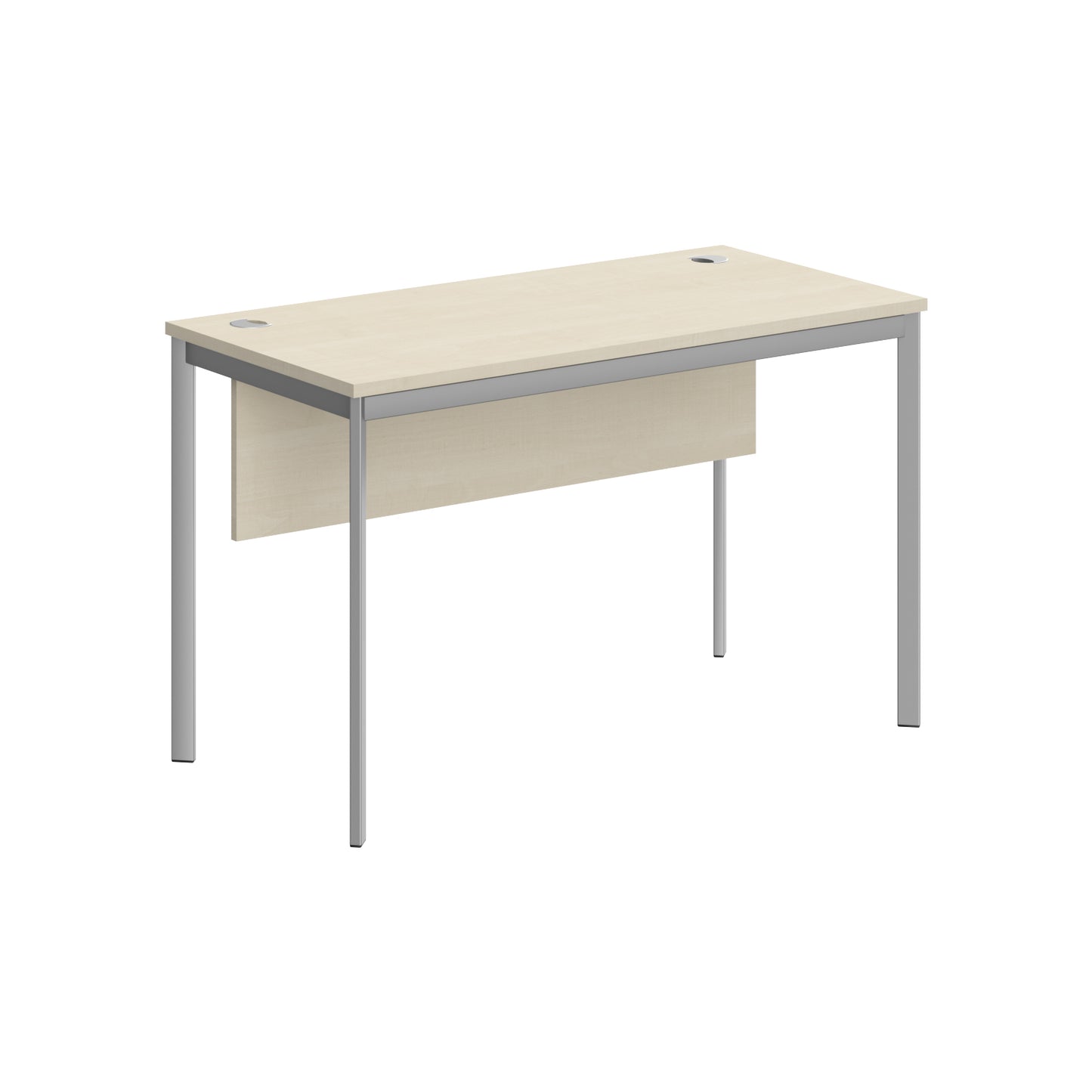 RECTANGULAR SHAPE DESK MADE IN 25MM MFC TOP, MODESTY PANEL, E1 LAMINATE CHIPBOARD 40X20MM METAL FRAMES