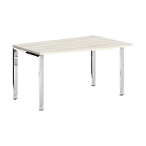 L SHAPE DESK DESK MADE IN 25MM MFC TOP, E1 LAMINATE CHIPBOARD 40X20MM METAL GLOSSY FRAMES