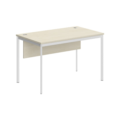 RECTANGULAR SHAPE DESK MADE IN 25MM MFC TOP, MODESTY PANEL, E1 LAMINATE CHIPBOARD 40X20MM METAL FRAMES