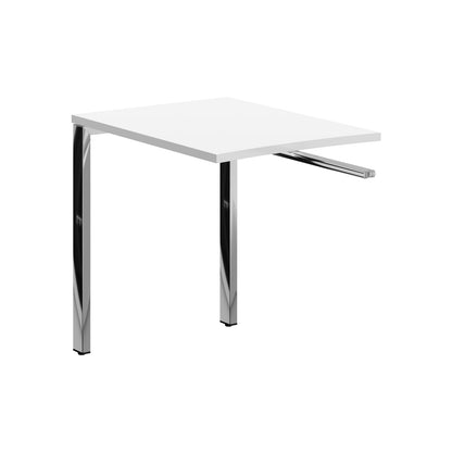 RECTANGULAR SHAPE DESK EXTENSION MADE IN 25MM MFC TOP, E1 LAMINATE CHIPBOARD, 40X40MM METAL U SHAPE FRAMES