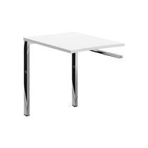 RECTANGULAR SHAPE DESK EXTENSION MADE IN 25MM MFC TOP, E1 LAMINATE CHIPBOARD, 40X40MM METAL U SHAPE FRAMES