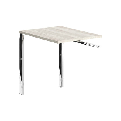 RECTANGULAR SHAPE DESK EXTENSION MADE IN 25MM MFC TOP, E1 LAMINATE CHIPBOARD, 40X40MM METAL U SHAPE FRAMES