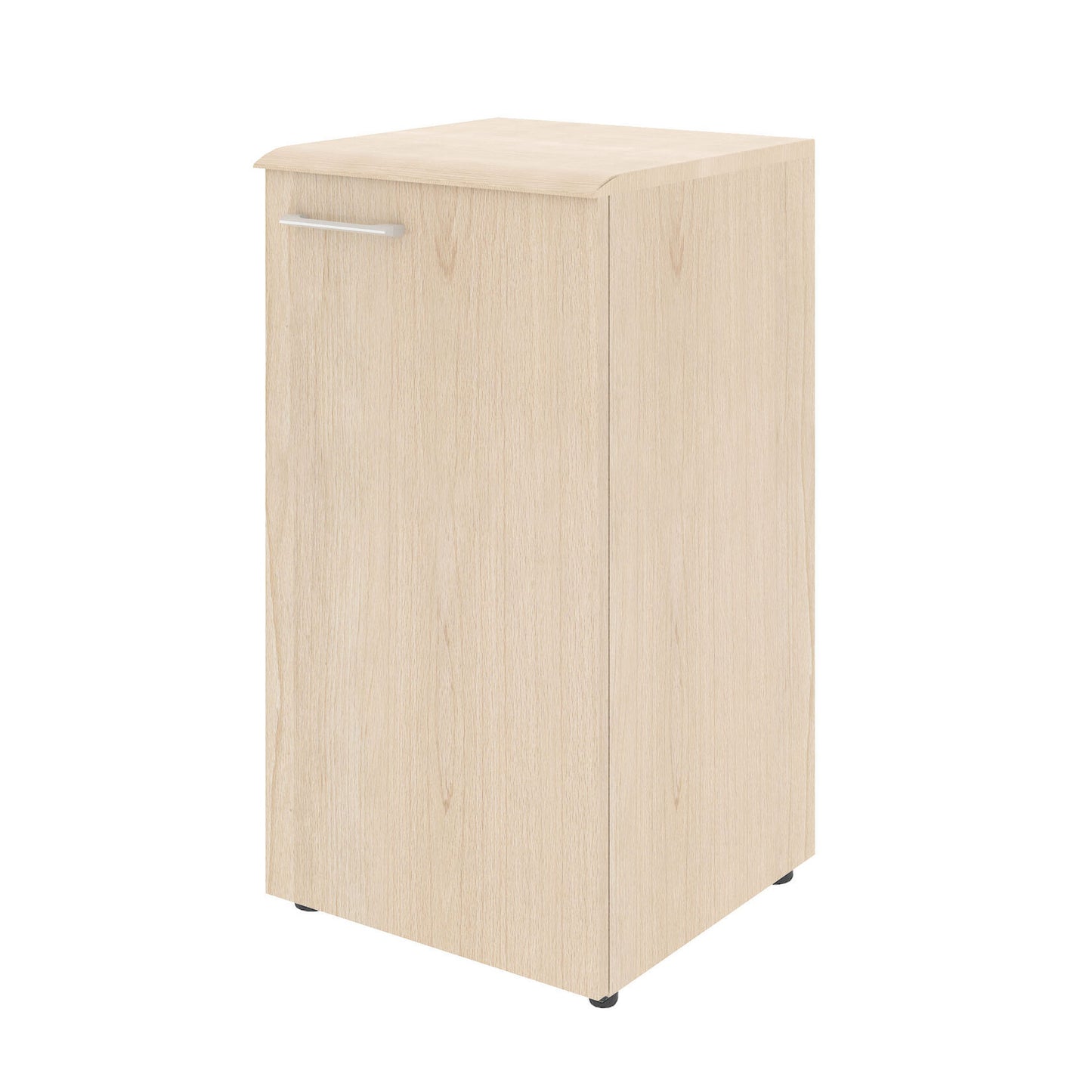 LOW HEIGHT CABINET, MADE IN E1 LAMINATE CHIPBOARD, WITH WOODEN SWING DOOR