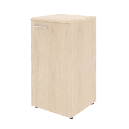 LOW HEIGHT CABINET, MADE IN E1 LAMINATE CHIPBOARD, WITH WOODEN SWING DOOR