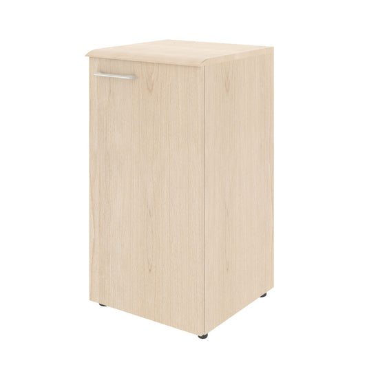 LOW HEIGHT CABINET, MADE IN E1 LAMINATE CHIPBOARD, WITH WOODEN SWING DOOR