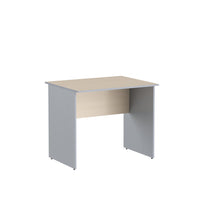 RECTANGULAR SHAPE DESK, MADE IN E1 LAMINATE CHIPBOPARD,WITH WOODEN MODESTY PANEL AND LEGS