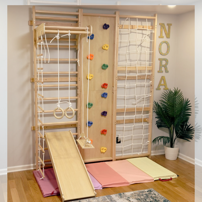 9-in-1 Swedish Ladder Wall Gym: Fitness and Fun