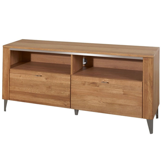 2 drawers TV UNIT - LATINA | Solid Oak Wood by EWOODS | Souqify