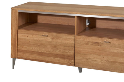 2 drawers TV UNIT - LATINA | Solid Oak Wood by EWOODS | Souqify