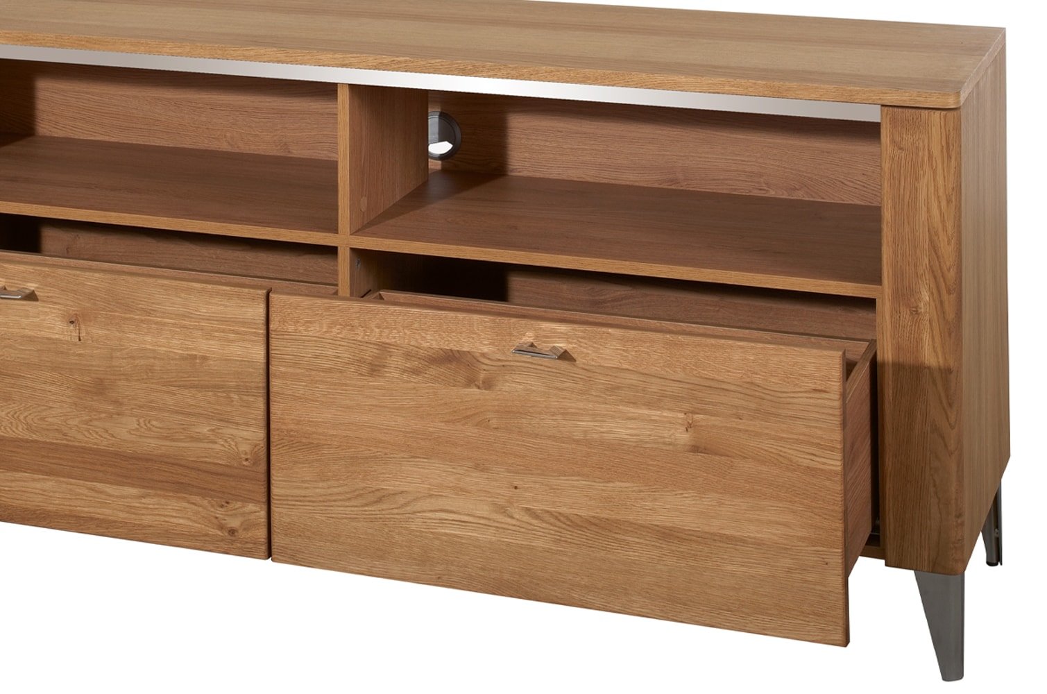2 drawers TV UNIT - LATINA | Solid Oak Wood by EWOODS | Souqify