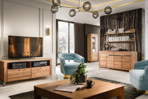 2 drawers TV UNIT - LATINA | Solid Oak Wood by EWOODS | Souqify