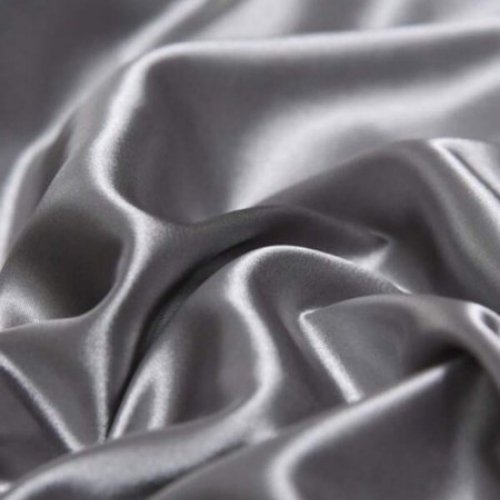 2 Pieces Pillowcases Silky Satin pillow cover set Hair Skin, Grey Color. by 5 | Souqify