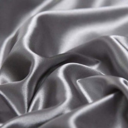 2 Pieces Pillowcases Silky Satin pillow cover set Hair Skin, Grey Color. by 5 | Souqify