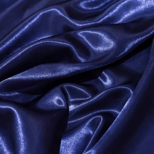 2 Pieces Pillowcases Silky Satin pillow cover set Hair Skin, Navy Blue Color. by 5 | Souqify