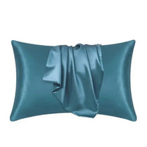 2 Pieces Pillowcases Silky Satin pillow cover set Hair Skin, Teal Color. by 5 | Souqify