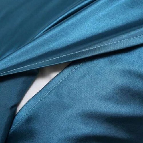 2 Pieces Pillowcases Silky Satin pillow cover set Hair Skin, Yale Blue Color. by 5 | Souqify