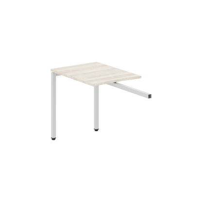 RECTANGULAR SHAPE DESK EXTENSION MADE IN 25MM MFC TOP, E1 LAMINATE CHIPBOARD WITH WOODEN MODESTY PANEL 40X40MM METAL U SHAPE FRAMES