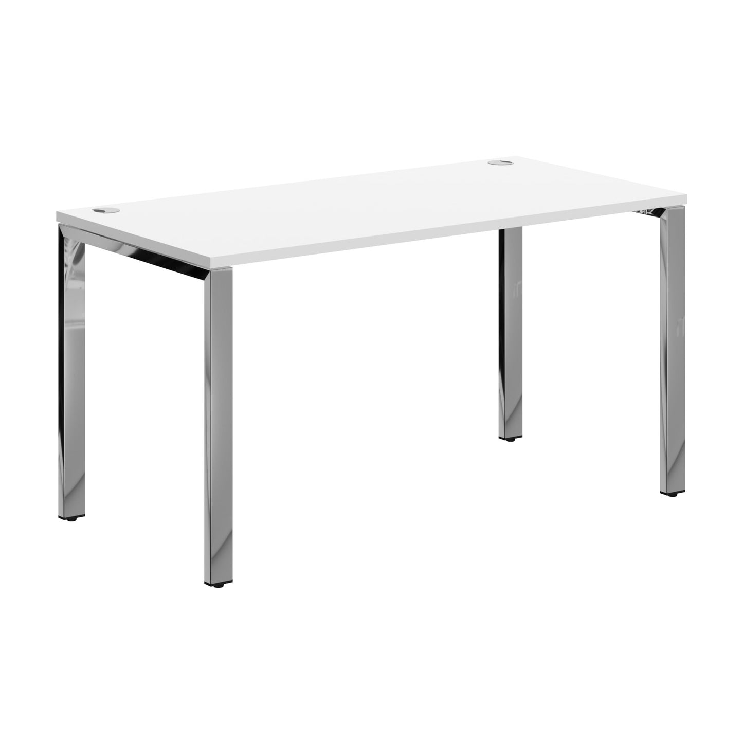 RECTANGULAR DESK DESK MADE IN 25MM MFC TOP, E1 LAMINATE CHIPBOARD 40X20MM METAL GLOSSY FRAMES