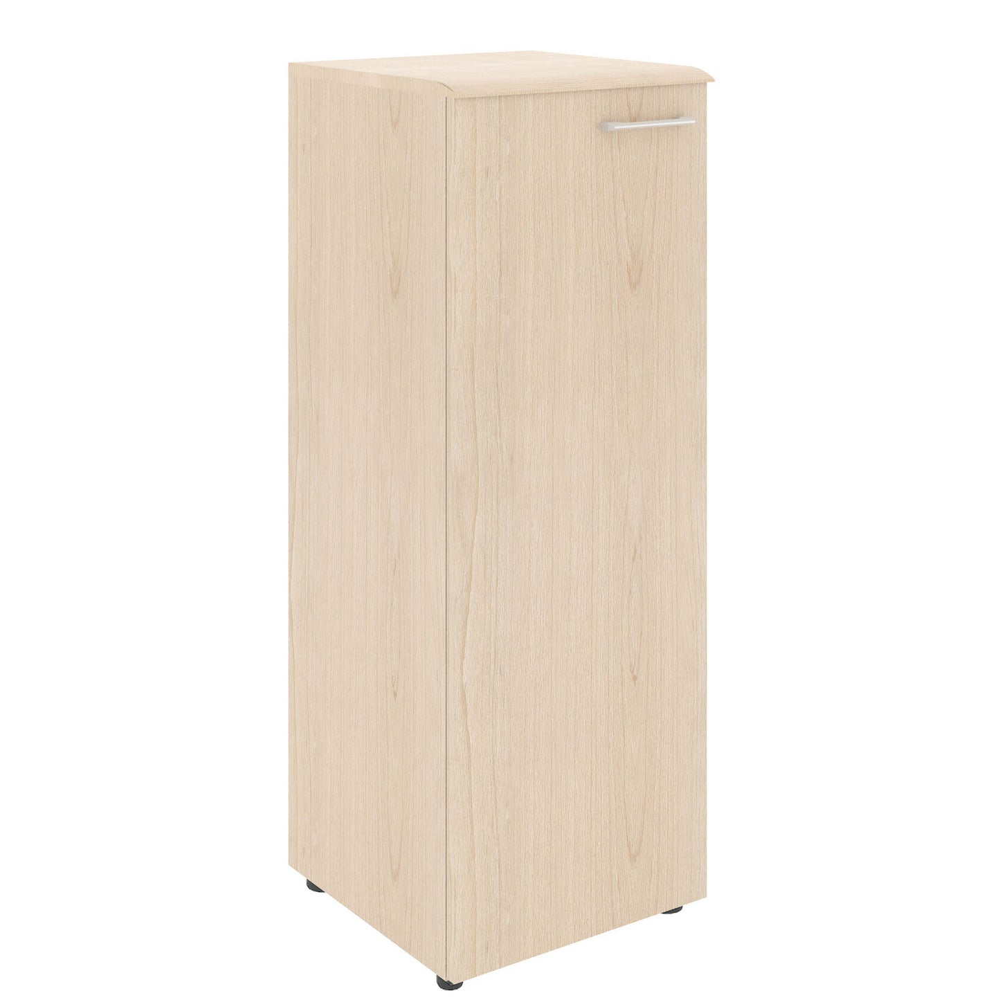 LOW HEIGHT CABINET, MADE IN E1 LAMINATE CHIPBOARD, WITH WOODEN SWING DOOR