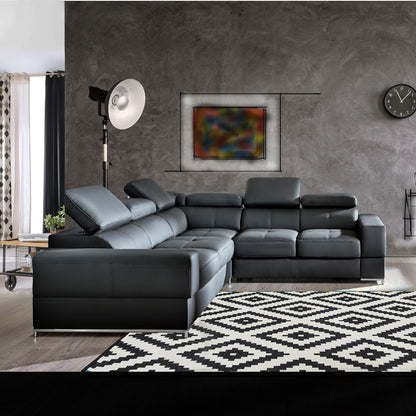 BELGRAD Large Modern Corner Sofa Bed | 2850mm X 2540mm | Plenty of leathers & fabrics to choose
