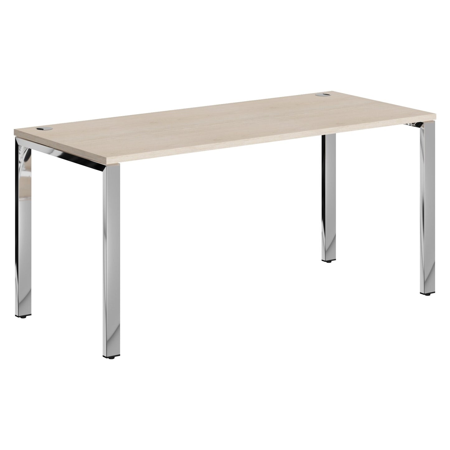 RECTANGULAR DESK DESK MADE IN 25MM MFC TOP, E1 LAMINATE CHIPBOARD 40X20MM METAL GLOSSY FRAMES