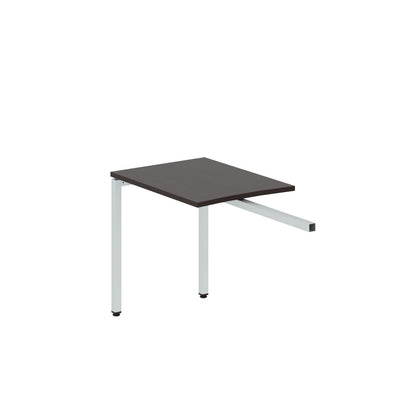 RECTANGULAR SHAPE DESK EXTENSION MADE IN 25MM MFC TOP, E1 LAMINATE CHIPBOARD WITH WOODEN MODESTY PANEL 40X40MM METAL U SHAPE FRAMES