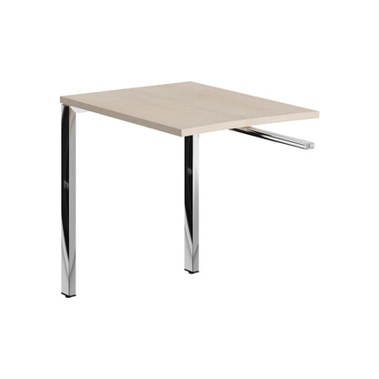 RECTANGULAR SHAPE DESK EXTENSION MADE IN 25MM MFC TOP, E1 LAMINATE CHIPBOARD, 40X40MM METAL U SHAPE FRAMES