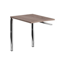 RECTANGULAR SHAPE DESK EXTENSION MADE IN 25MM MFC TOP, E1 LAMINATE CHIPBOARD, 40X40MM METAL U SHAPE FRAMES