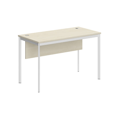 RECTANGULAR SHAPE DESK MADE IN 25MM MFC TOP, MODESTY PANEL, E1 LAMINATE CHIPBOARD 40X20MM METAL FRAMES