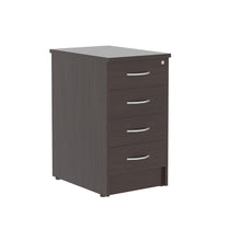 FOUR DRAWER PEDESTAL, MADE IN E1 LAMINATE CHIPBOARD