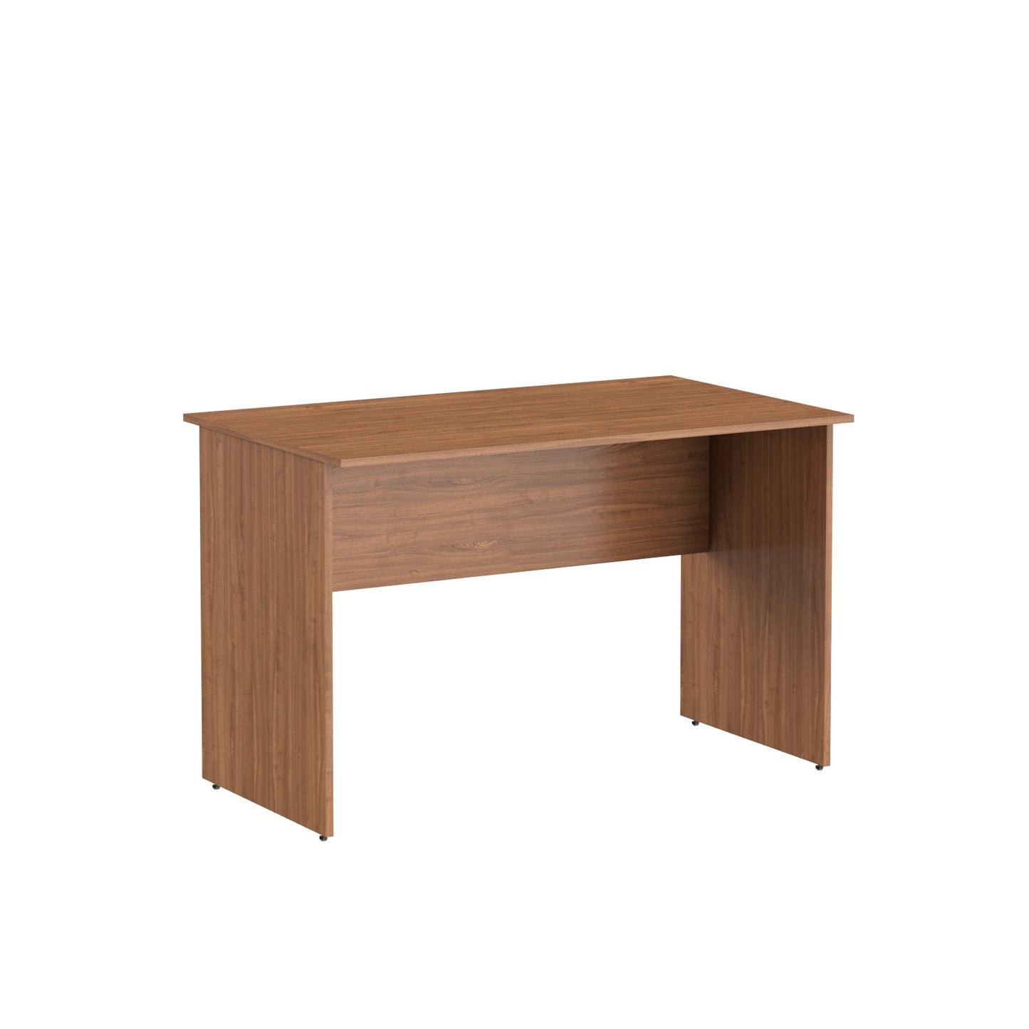 RECTANGULAR SHAPE DESK, MADE IN E1 LAMINATE CHIPBOPARD,WITH WOODEN MODESTY PANEL AND LEGS