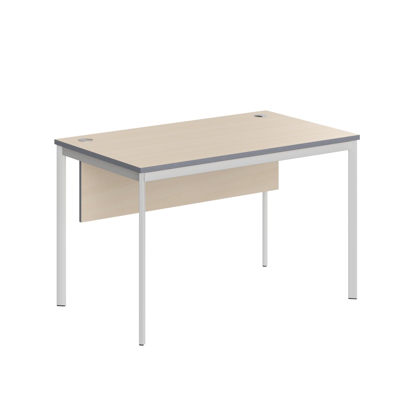 RECTANGULAR SHAPE DESK MADE IN 25MM MFC TOP, MODESTY PANEL, E1 LAMINATE CHIPBOARD 40X20MM METAL FRAMES