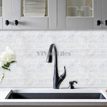 White Marble Subway Vinyl Tile 27026