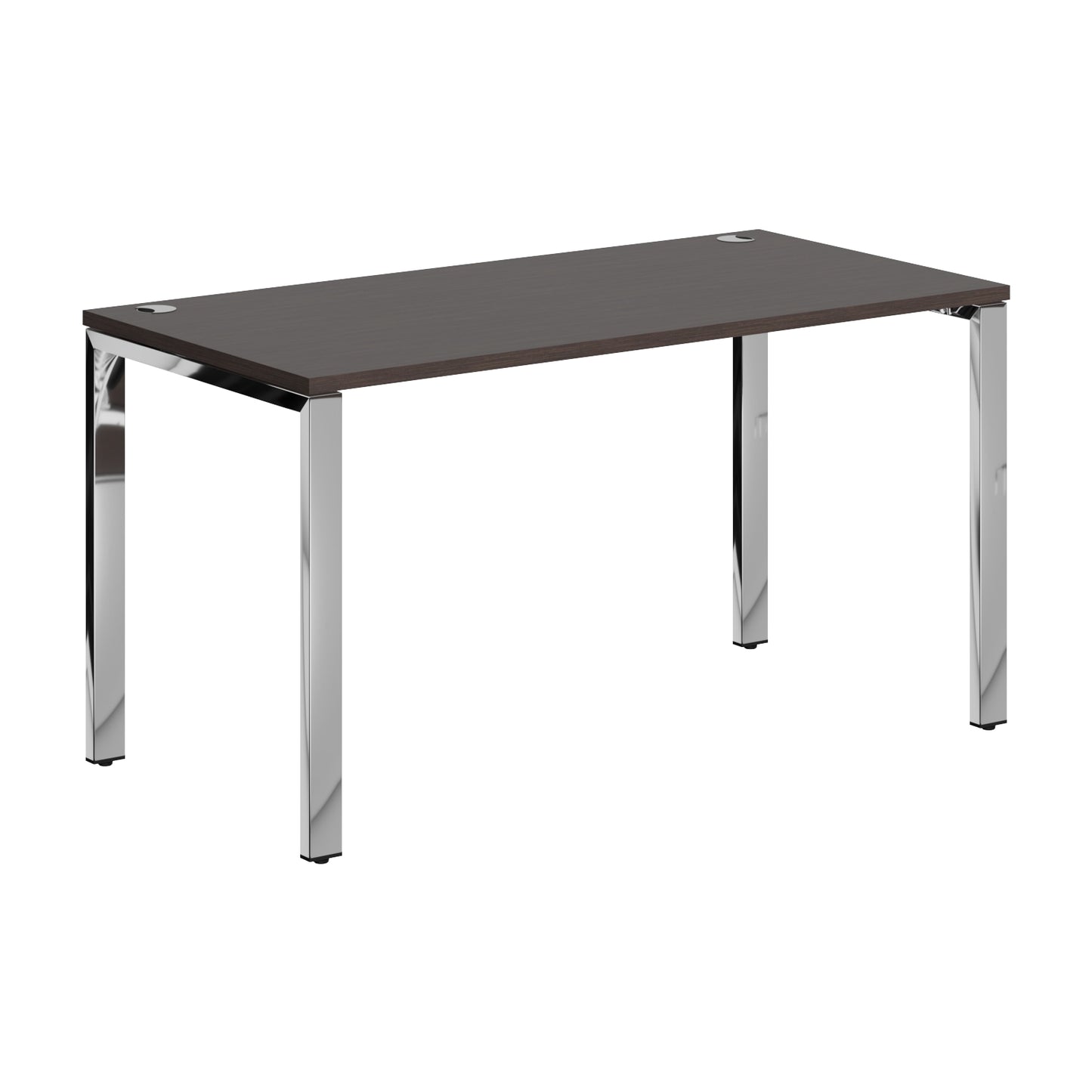 RECTANGULAR DESK DESK MADE IN 25MM MFC TOP, E1 LAMINATE CHIPBOARD 40X20MM METAL GLOSSY FRAMES