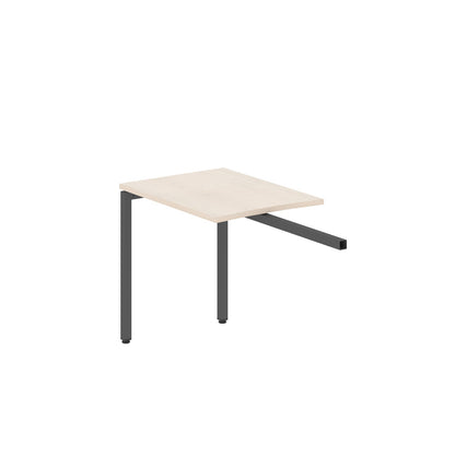 RECTANGULAR SHAPE DESK EXTENSION MADE IN 25MM MFC TOP, E1 LAMINATE CHIPBOARD WITH WOODEN MODESTY PANEL 40X40MM METAL U SHAPE FRAMES