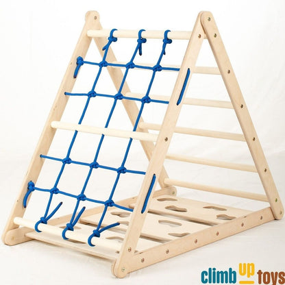 Triangle 3-in-1 Climbing Set: Clouds, Net, Bars