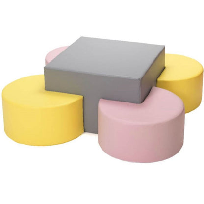 Soft Play Pac Man Seating Set: Fun Design for Kids