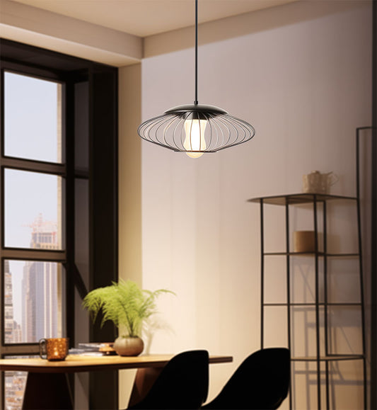 Luminous Halo Stainless Steel Ceiling Lamp