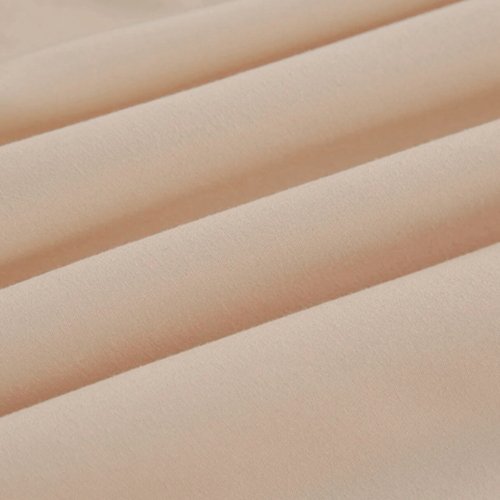3 Pieces Fitted Bedsheet Set, Plain Beige Color, Various Sizes by 5 | Souqify