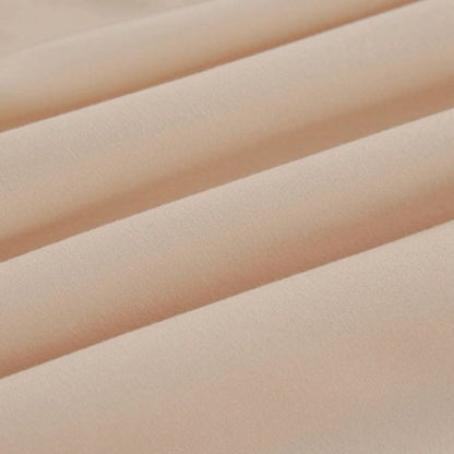 3 Pieces Fitted Bedsheet Set, Plain Beige Color, Various Sizes by 5 | Souqify